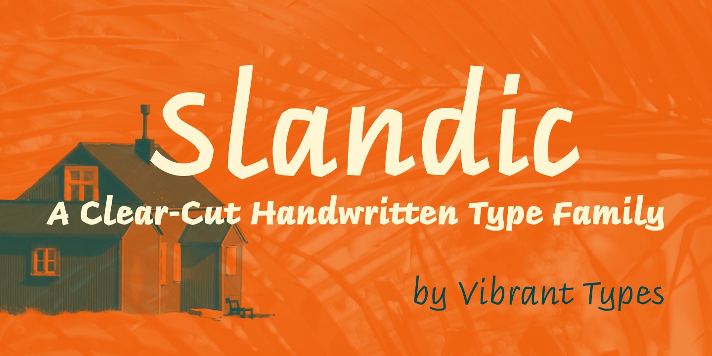 Slandic Regular Font preview